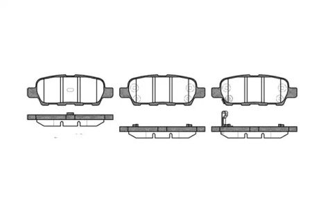Комплект тормозных колодок, дисковый тормоз RENAULT KOLEOS, SUZUKI GRAND VITARA, REMSA (087601)