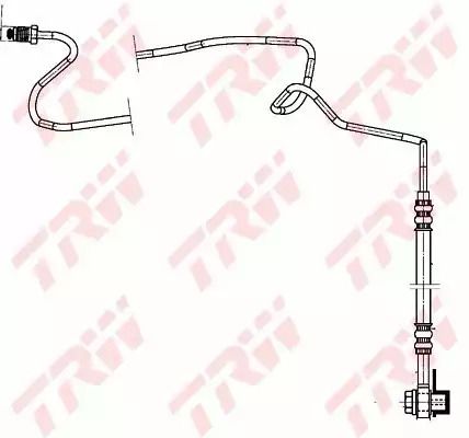 Шланг гальмівний SEAT TOLEDO, VW GOLF, TRW (PHD942)