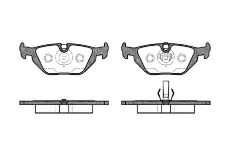 Комплект тормозных колодок BMW 3, WOKING (P365350)