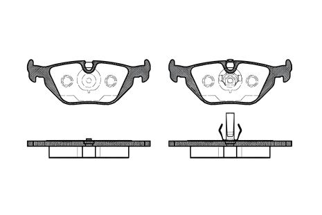 Тормозные колодки для BMW 3, REMSA (026550) Тормозные колодки для BMW 3, REMSA (026550)