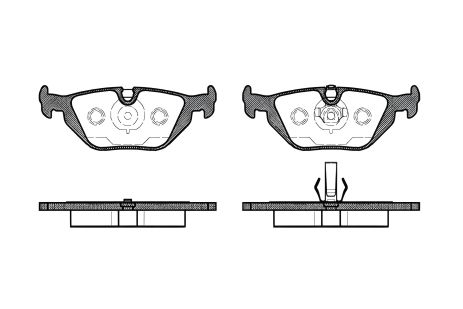 Тормозных колодок комплект для BMW 3, WOKING (P365350)