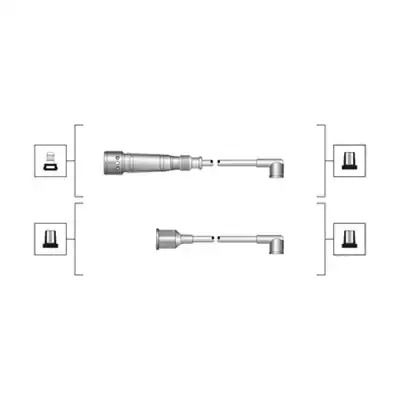 Комплект дротів запалювання SEAT IBIZA, VW VENTO, MAGNETIMARELLI (941319170017)