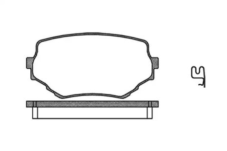 Комплект гальмівних колодок SUZUKI GRAND VITARA, SUZUKI VITARA, WOKING (P494302)