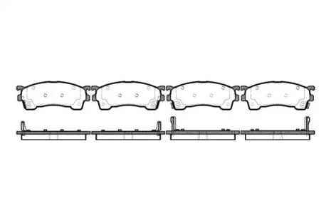 Гальмові колодки Set, Haima (FAW), Ford USA, REMSA (041504)