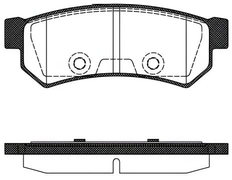 Дискове гальмо, комплект гальмівних колодок REMSA (104810): CHEVROLET LACETTI, DAEWOO LACETTI