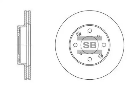 Brake Honda Civic, Sangsin (SD4104)