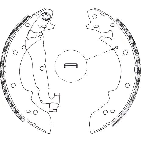 Комплект гальмівних колодок SUZUKI VITARA, RENAULT 16, REMSA 402702