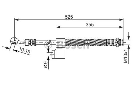 Brake Hose Hyundai Matrix, Bosch (1987476189)