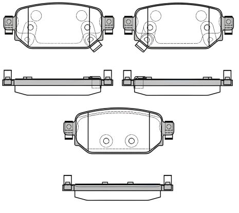 Комплект тормозных колодок для MAZDA 3, WOKING (P1631302)