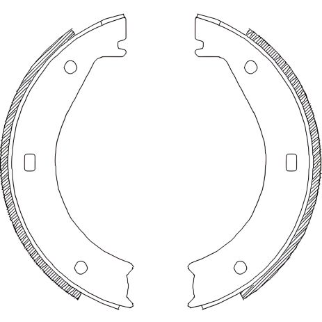 Колодки ручного тормоза BMW 5(E28,E34) 81-97/6(E24) 77-89/ 7(E38) 94-01 (ATE), WOKING (Z440400) Колодки ручного тормоза BMW 5(E28,E34) 81-97/6(E24) 77-89/ 7(E38) 94-01 (ATE), WOKING (Z440400)