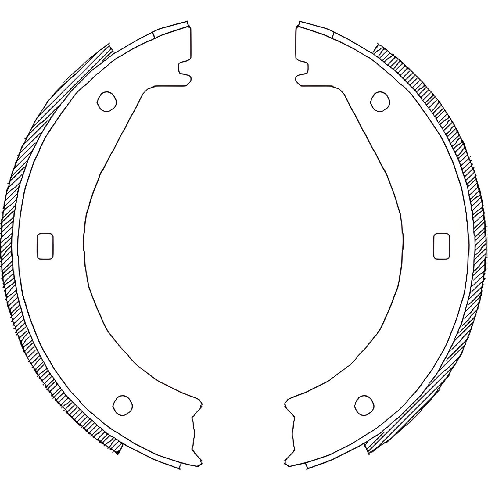 Колодки ручного тормоза BMW 5(E28,E34) 81-97/6(E24) 77-89/ 7(E38) 94-01 (ATE), WOKING (Z440400) Колодки ручного тормоза BMW 5(E28,E34) 81-97/6(E24) 77-89/ 7(E38) 94-01 (ATE), WOKING (Z440400)