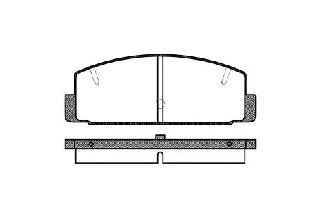 Комплект из тормозных колодок дискового тормоза HAIMA (FAW), MAZDA 6, REMSA (017920)