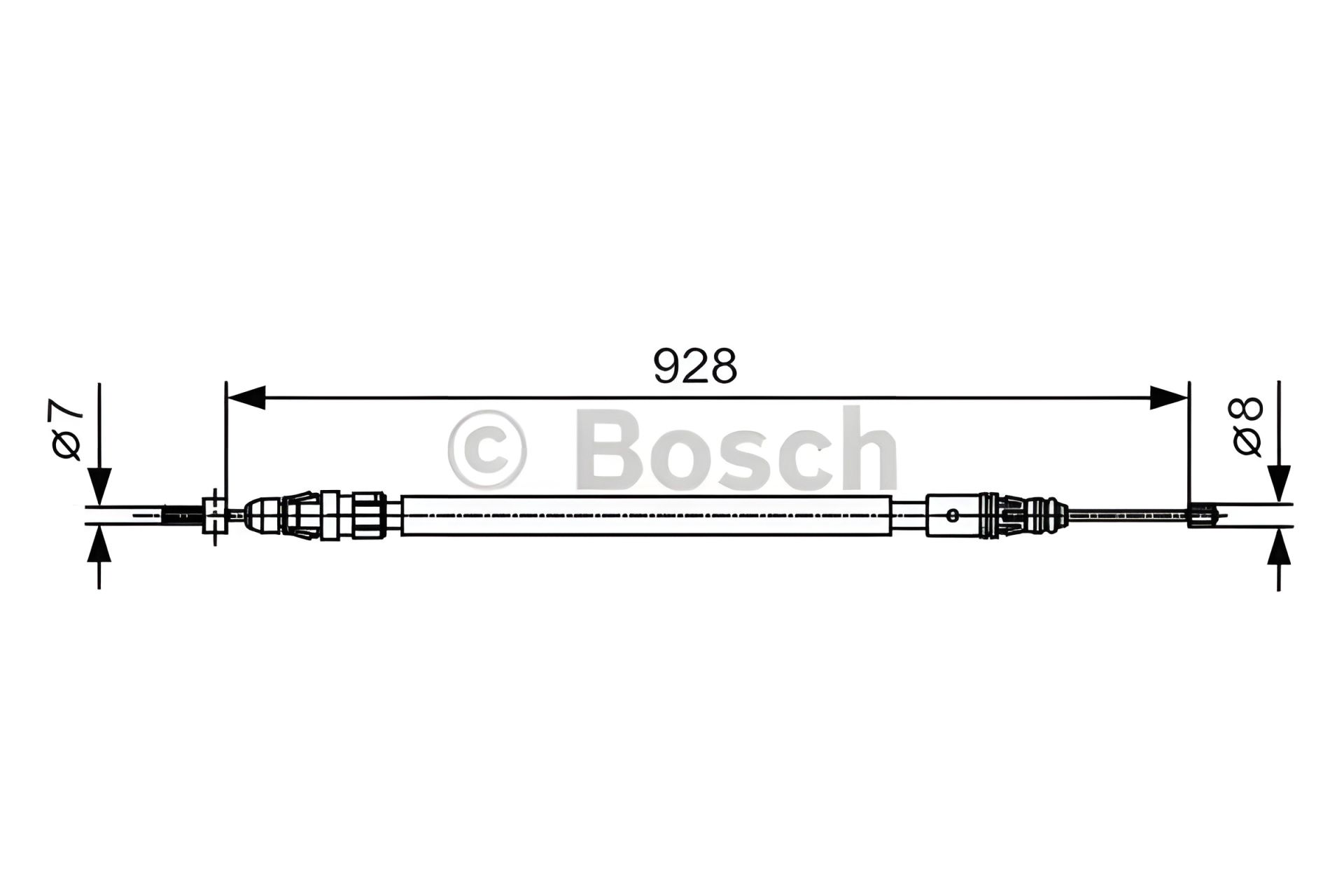 Трос ручника CITROËN C4, BOSCH (1987482000) Трос ручника CITROËN C4, BOSCH (1987482000)