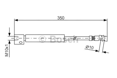 Тормозной шланг VAUXHALL Astramax, OPEL Kadett, BOSCH (1987476409)