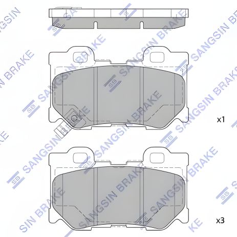 Тормозные колодки и диски для NISSAN 370, INFINITI Q60, HI-Q (SP1472)