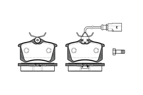 Комплект тормозных колодок, дисковый тормоз VW GOLF V , FORD MONDEO, WOKING (P363351) Комплект тормозных колодок, дисковый тормоз VW GOLF V , FORD MONDEO, WOKING (P363351)