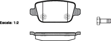 Комплект тормозных колодок, дисковый тормоз LAND ROVER, VOLVO XC70, REMSA (125600) Комплект тормозных колодок, дисковый тормоз LAND ROVER, VOLVO XC70, REMSA (125600)