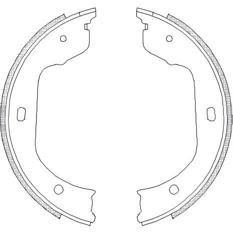 Пакет гальмівних колодок стоянкового гальма для VW TRANSPORTER, BMW X6, WOKING (Z474000)