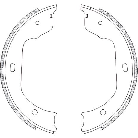 Пакет гальмівних колодок стоянкового гальма для VW TRANSPORTER, BMW X6, WOKING (Z474000)