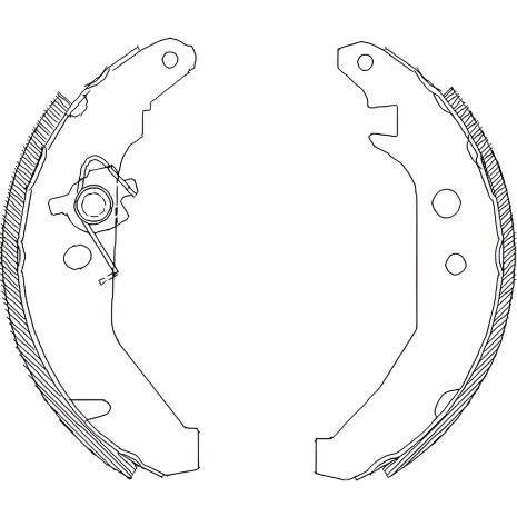 Набор тормозных колодок FORD FIESTA, REMSA (418500) Набор тормозных колодок FORD FIESTA, REMSA (418500)