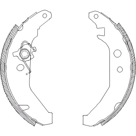 Набор тормозных колодок FORD FIESTA, REMSA (418500)