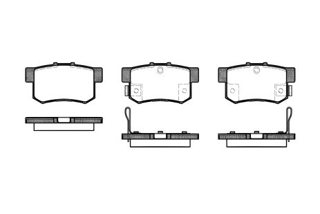Гальмівних колодок комплект (дискове гальмо) BYD F6, HONDA ACCORD V, WOKING (P225332)