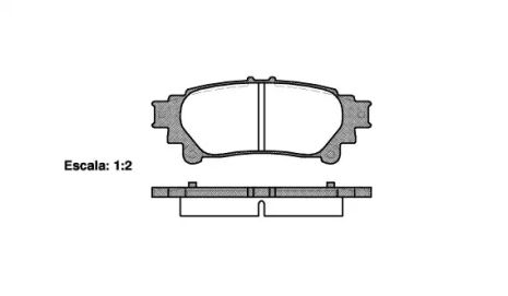 Комплект гальмівних колодок, дискове гальмо TOYOTA MIRAI, LEXUS IS, REMSA (139500)