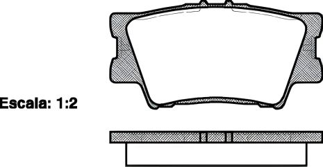 Комплект гальмівних колодок для дискового гальма LEXUS ES, TOYOTA AURION, REMSA (123100) Комплект гальмівних колодок для дискового гальма LEXUS ES, TOYOTA AURION, REMSA (123100)
