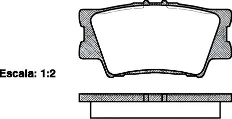 Гальмівних колодок комплект LEXUS ES, TOYOTA CAMRY, TOYOTA AURION, WOKING (P1331300)