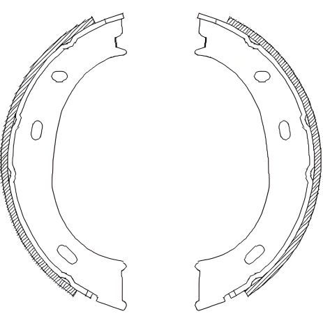 Комплект колодок стояночного тормоза VW LT, MB SPRINTER, MB G-CLASS, WOKING (Z471001)