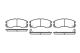 Колодка торм. диск. ISUZU TROOPER 01- передн. (пр-во Remsa)