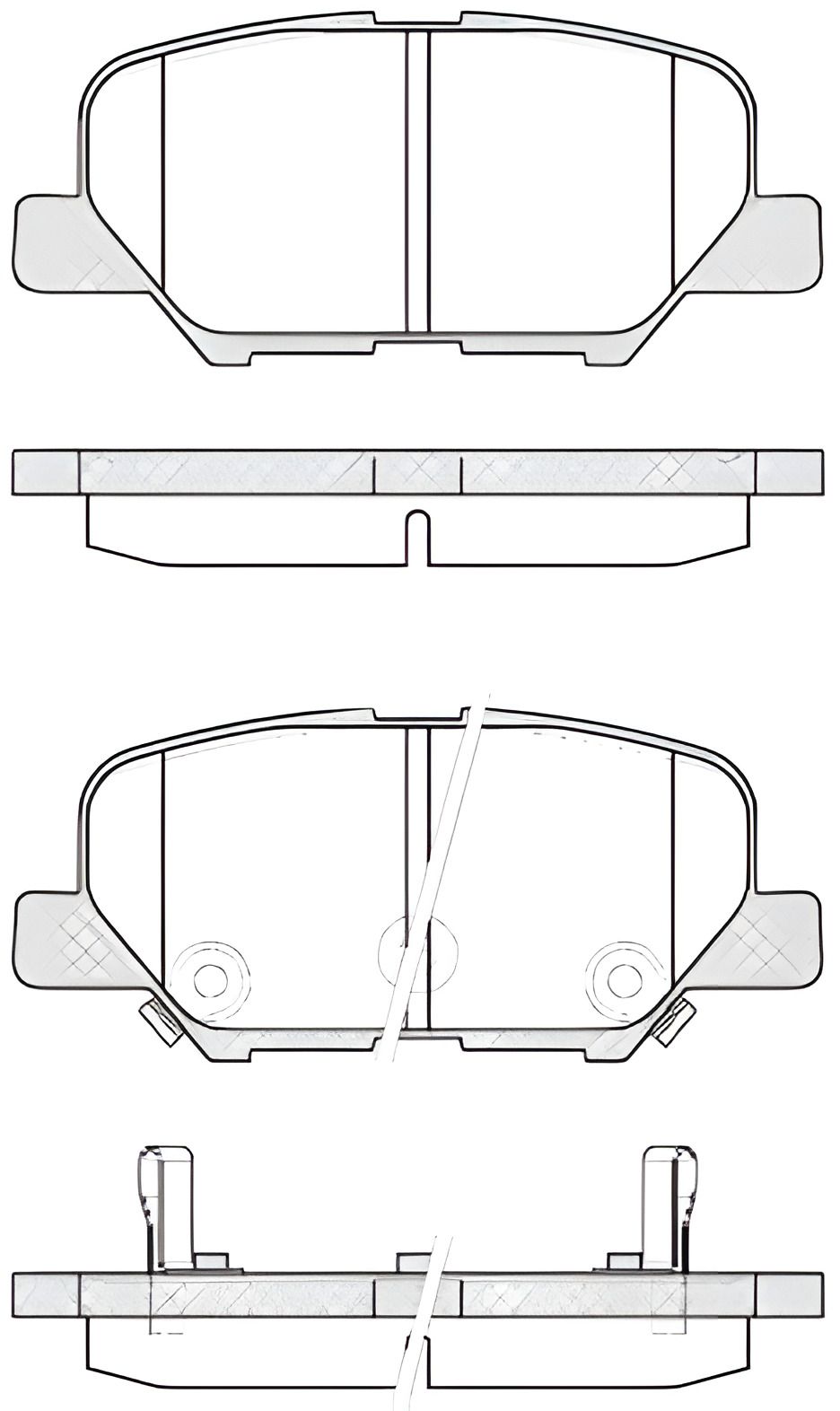 Комплект передних тормозных колодок MAZDA 6, PEUGEOT 4008, REMSA (153602) Комплект передних тормозных колодок MAZDA 6, PEUGEOT 4008, REMSA (153602)