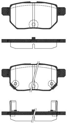 Комплект тормозных колодок LEXUS CT, ASTON MARTIN, TOYOTA COROLLA, WOKING (P1386322)