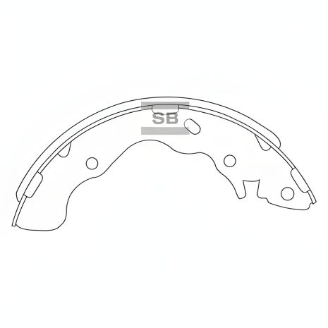 Комплект гальмівних колодок для HYUNDAI ELANTRA HI-Q (SA128)