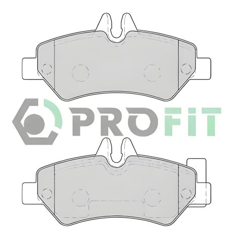 Гальмівні колодки комплект PROFIT (MERCEDES-BENZ SPRINTER, VW CRAFTER, 50001780)