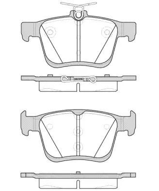 Набір гальмівних колодок, дискоте гальма, атека, VW Tiguan, REMSA (151600)