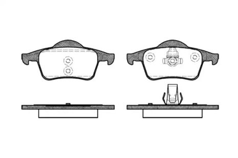 Комплект гальмівних колодок VOLVO XC70, VOLVO S60, VOLVO V70, WOKING (P614300)