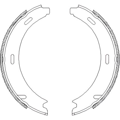 Гальмівних колодок комплект, гальмо стоянки MERCEDES-BENZ B-CLASS, REMSA (409301)