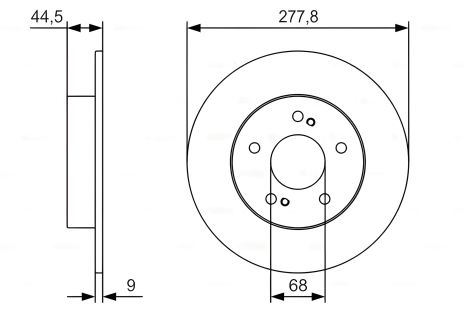 Тормозной диск для NISSAN MAXIMA, BOSCH (0986479T86)