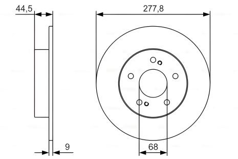 Тормозной диск для NISSAN MAXIMA, BOSCH (0986479T86)