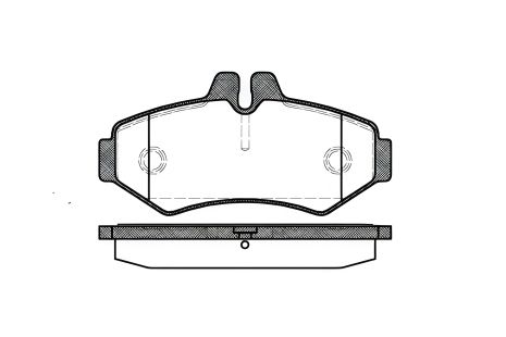 Комплект тормозных колодок для VW LT и MERCEDES-BENZ SPRINTER, REMSA (073300) Комплект тормозных колодок для VW LT и MERCEDES-BENZ SPRINTER, REMSA (073300)