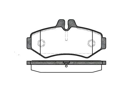 Комплект тормозных колодок для VW LT и MERCEDES-BENZ SPRINTER, REMSA (073300)