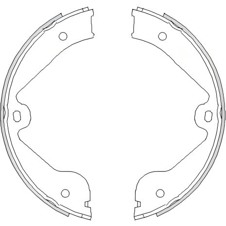 Комплект гальмівних колодок для гальма стоянки AUDI Q7, VW TOUAREG, REMSA (473500)