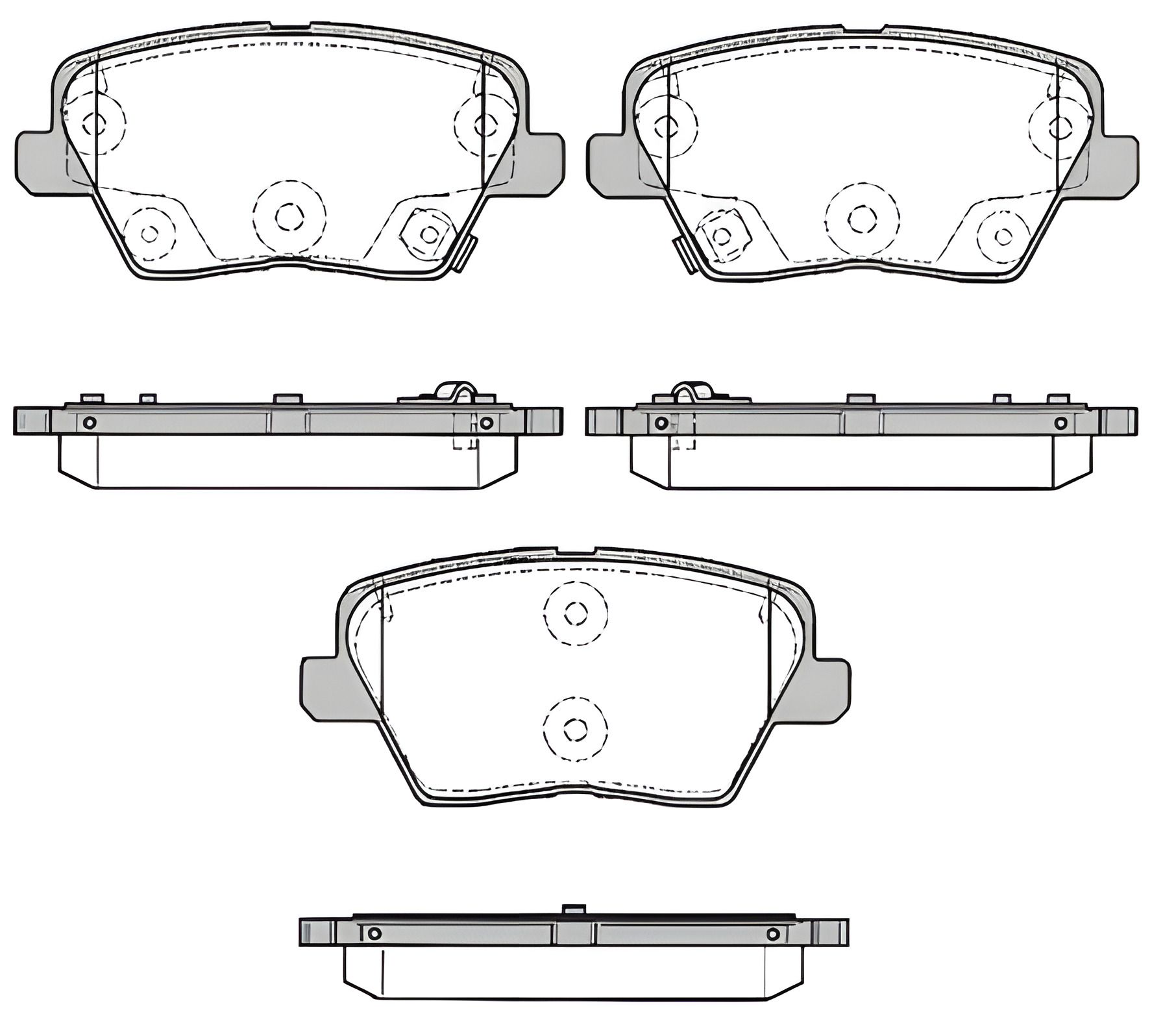 Комплект дисковых тормозных колодок REMSA (178402) Комплект дисковых тормозных колодок REMSA (178402)