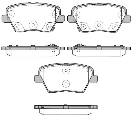 Комплект дисковых тормозных колодок REMSA (178402)