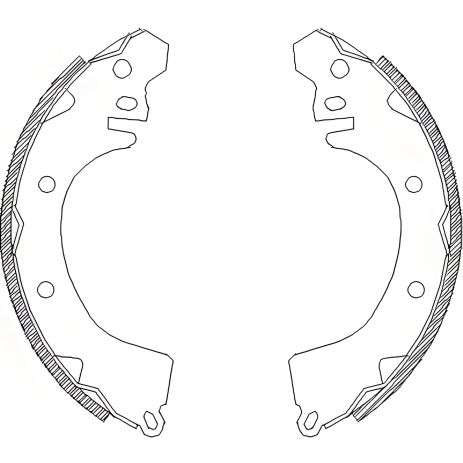 Комплект гальмівних колодок MITSUBISHI GALANT, REMSA (437000) - 1 Комплект гальмівних колодок MITSUBISHI GALANT, REMSA (437000) - 1