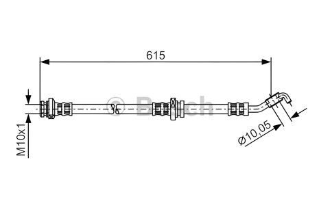 Гальмівний шланг для NISSAN NOTE, BOSCH (1987476362)