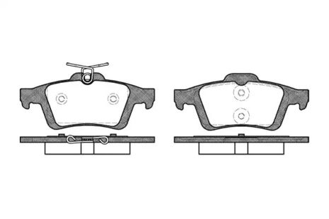 Комплект тормозных колодок, дисковый тормоз RENAULT LAGUNA, MAZDA 3, REMSA (084230)