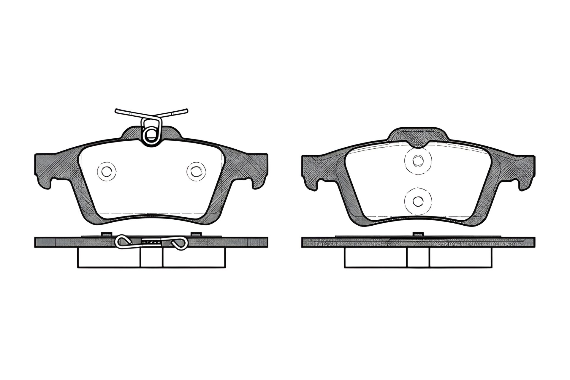 Дисковые тормозные колодки комплект RENAULT LAGUNA, MAZDA 3, REMSA (084230) Дисковые тормозные колодки комплект RENAULT LAGUNA, MAZDA 3, REMSA (084230)