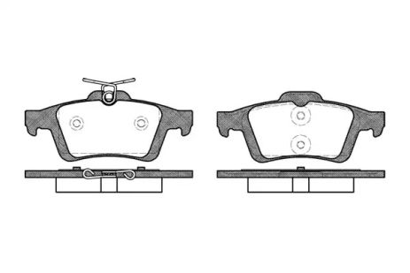 Набір гальмівних майданчиків, диск гальма Renault Laguna, Mazda 3, REMSA (084230)